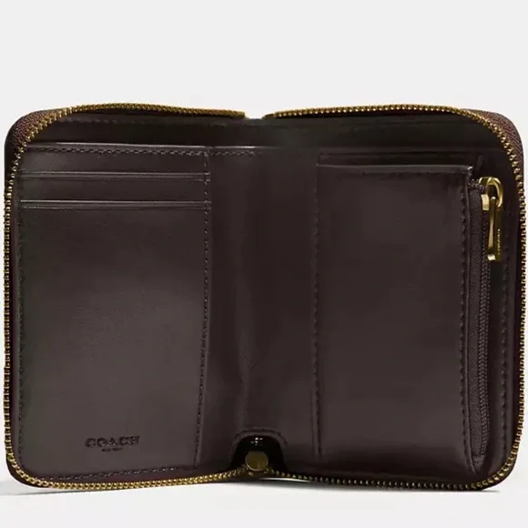 Coach Brown Cherry Embellished Wallet - Picture 2 of 2